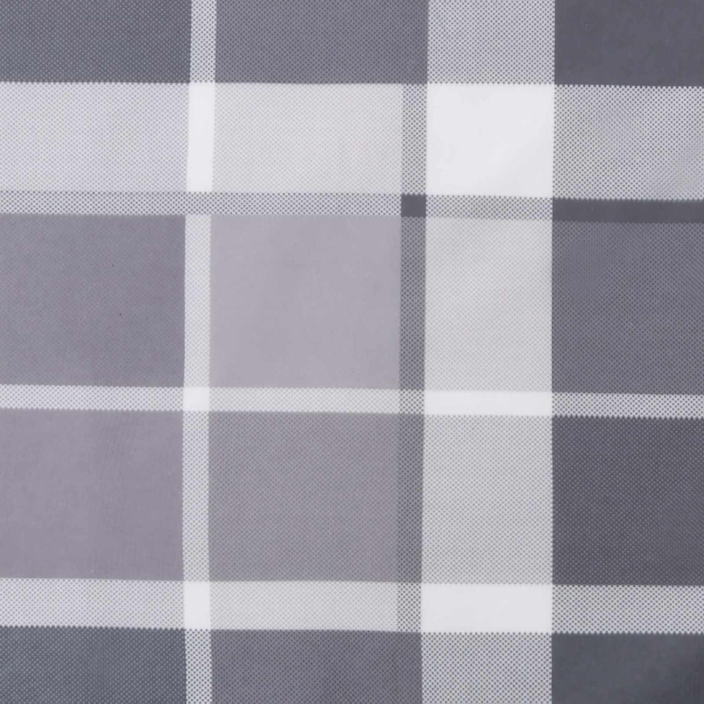 Cuscino da Esterno 4 pcs Grigio a quadri 50 x 50 cm Tessuto