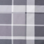 Cuscino da Esterno 4 pcs Grigio a quadri 50 x 50 cm Tessuto