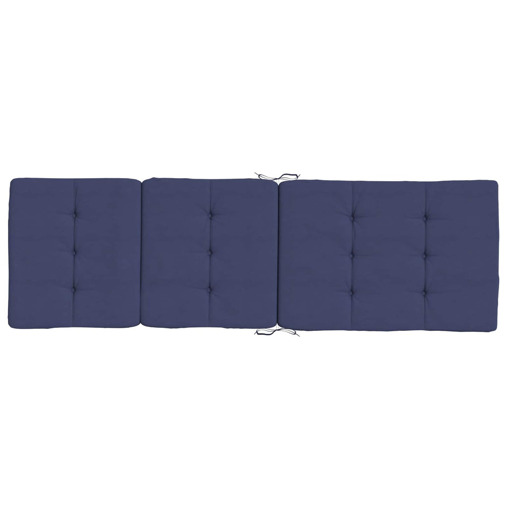Cuscino da Esterno 2 pcs Blu navy 180 x 55 x 7 cm Tessuto