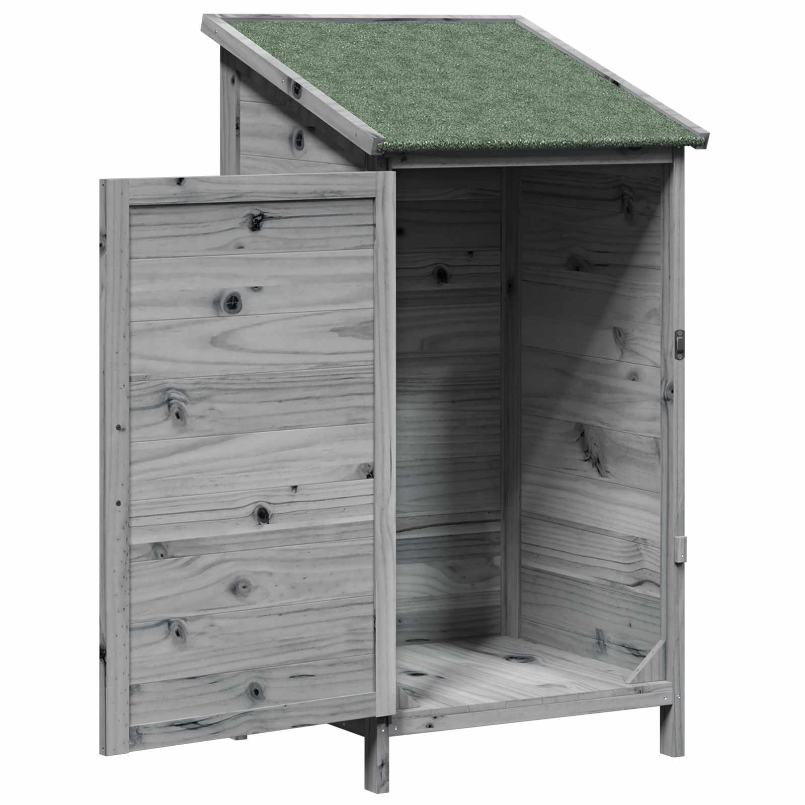 Capanno da Giardino Grigio 59 x 56 x 113,5 cm