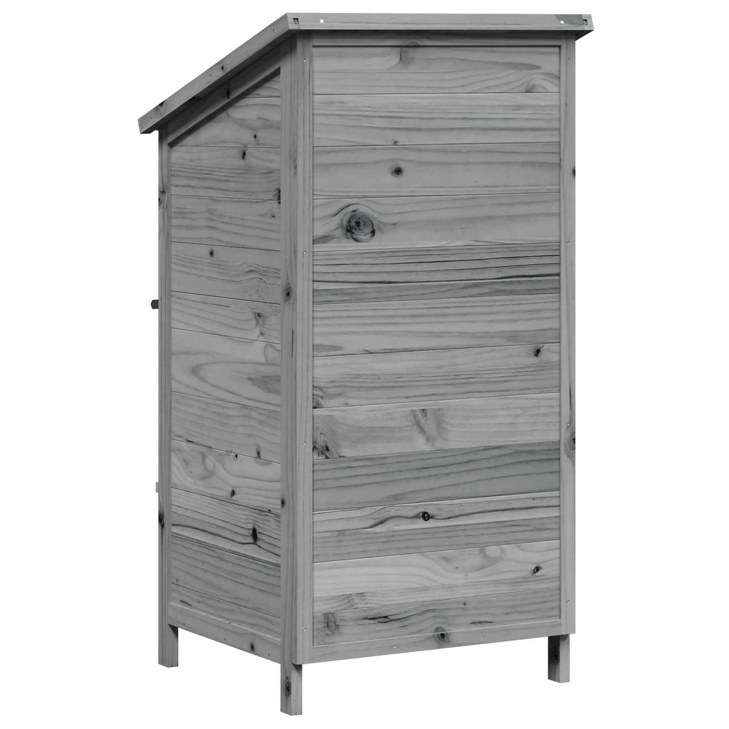 Capanno da Giardino Grigio 59 x 56 x 113,5 cm