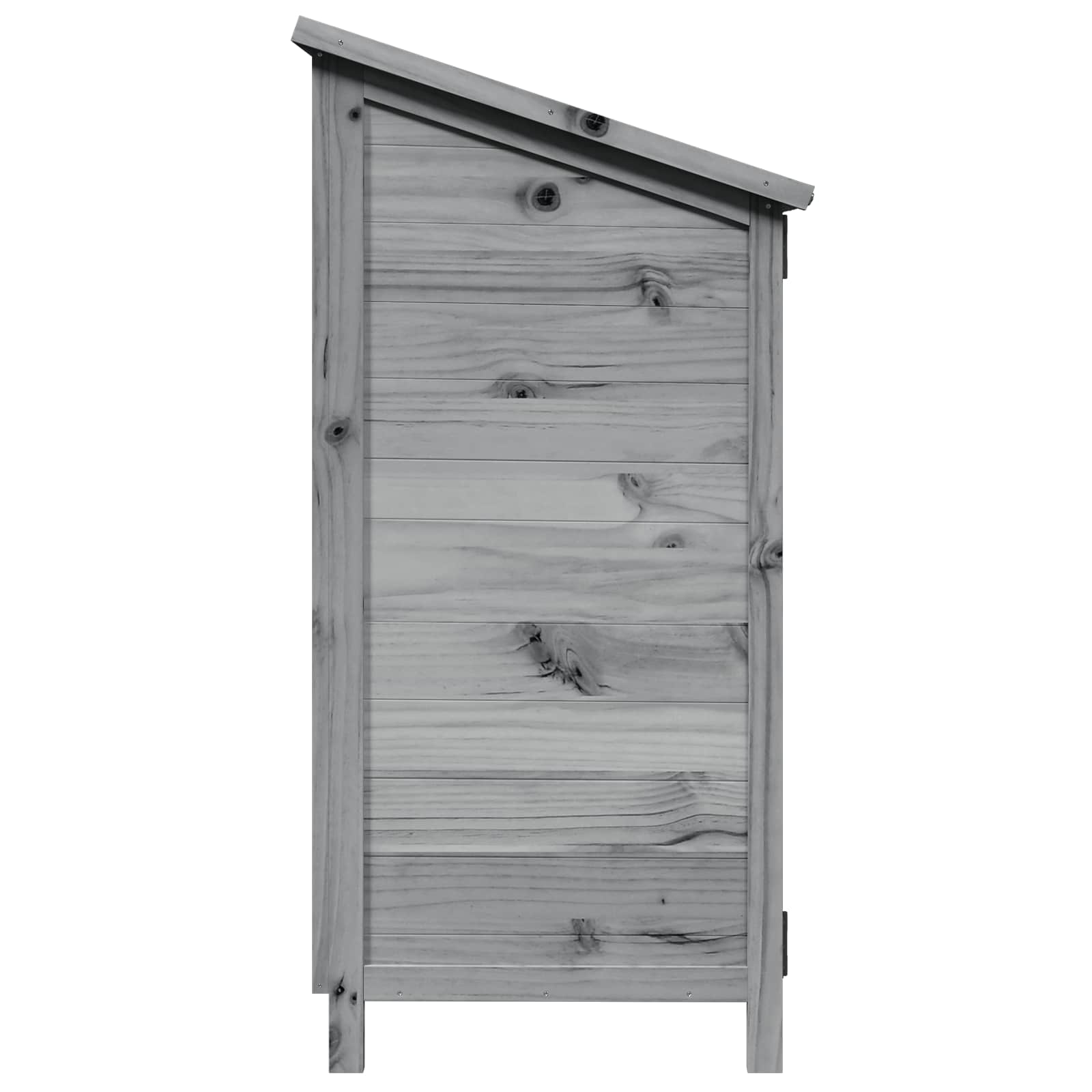 Capanno da Giardino Grigio 59 x 56 x 113,5 cm