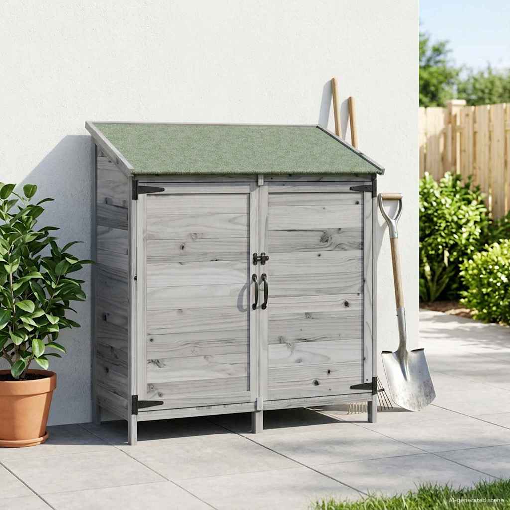 Capanno da Giardino Grigio 106,5 x 56 x 113,5 cm