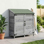 Capanno da Giardino Grigio 106,5 x 56 x 113,5 cm