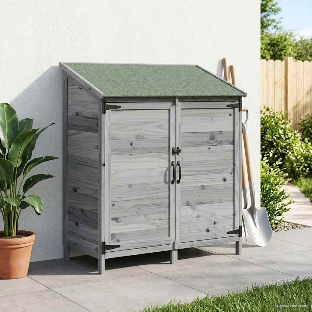 Capanno da Giardino Grigio 106,5 x 56 x 113,5 cm