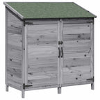 Capanno da Giardino Grigio 106,5 x 56 x 113,5 cm