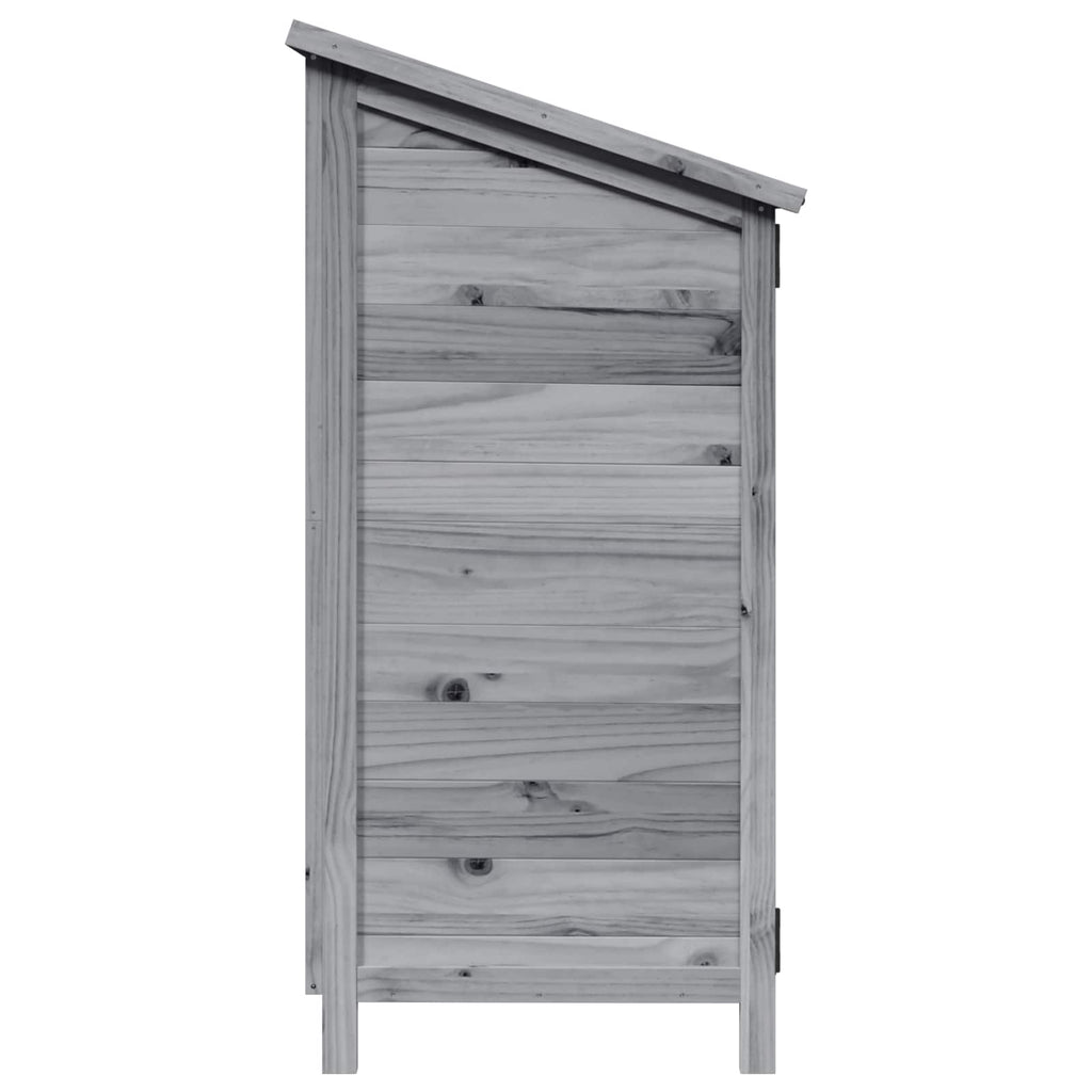 Capanno da Giardino Grigio 106,5 x 56 x 113,5 cm