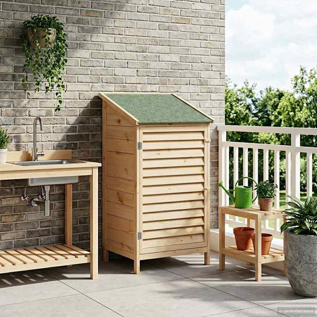Capanno da Giardino Naturale 59 x 56 x 113,5 cm