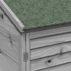 Capanno da Giardino Grigio 59 x 56 x 113,5 cm