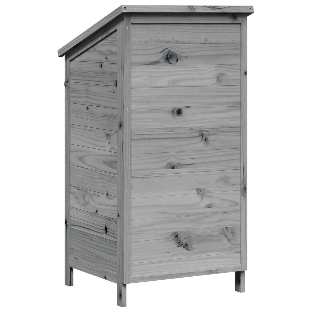 Capanno da Giardino Grigio 59 x 56 x 113,5 cm