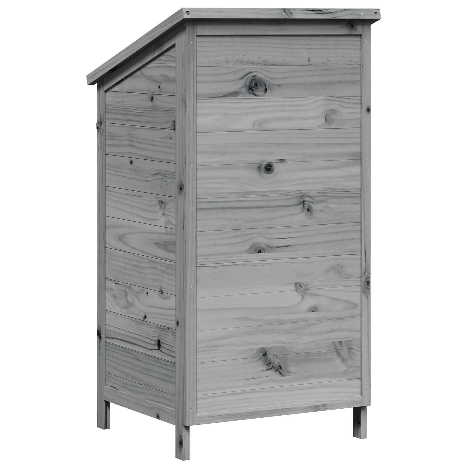 Capanno da Giardino Grigio 59 x 56 x 113,5 cm