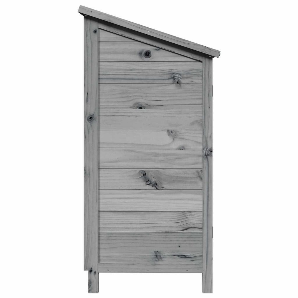 Capanno da Giardino Grigio 59 x 56 x 113,5 cm