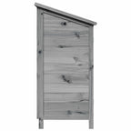 Capanno da Giardino Grigio 59 x 56 x 113,5 cm