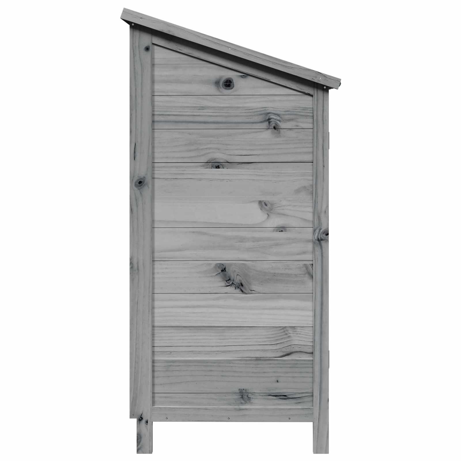 Capanno da Giardino Grigio 59 x 56 x 113,5 cm