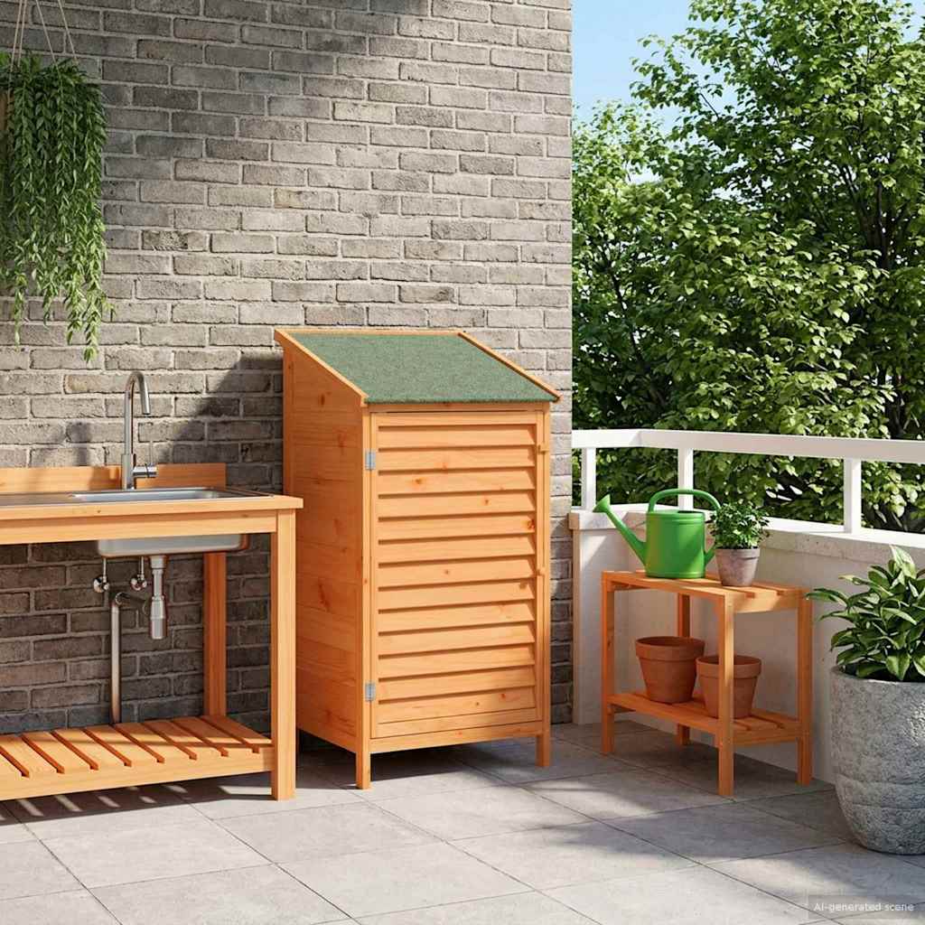 Capanno da Giardino Marrone 59 x 56 x 113,5 cm