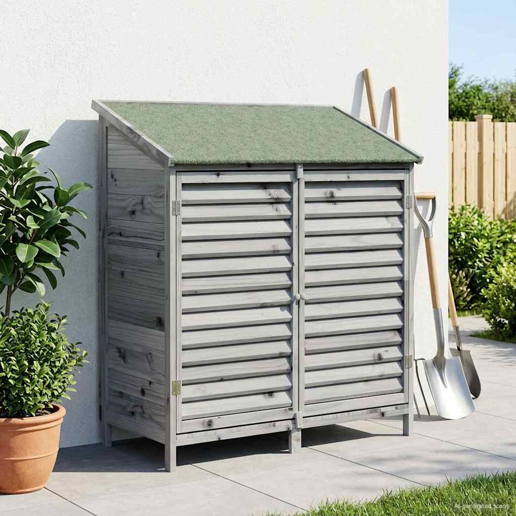 Capanno da Giardino Grigio 106 x 56 x 113,5 cm