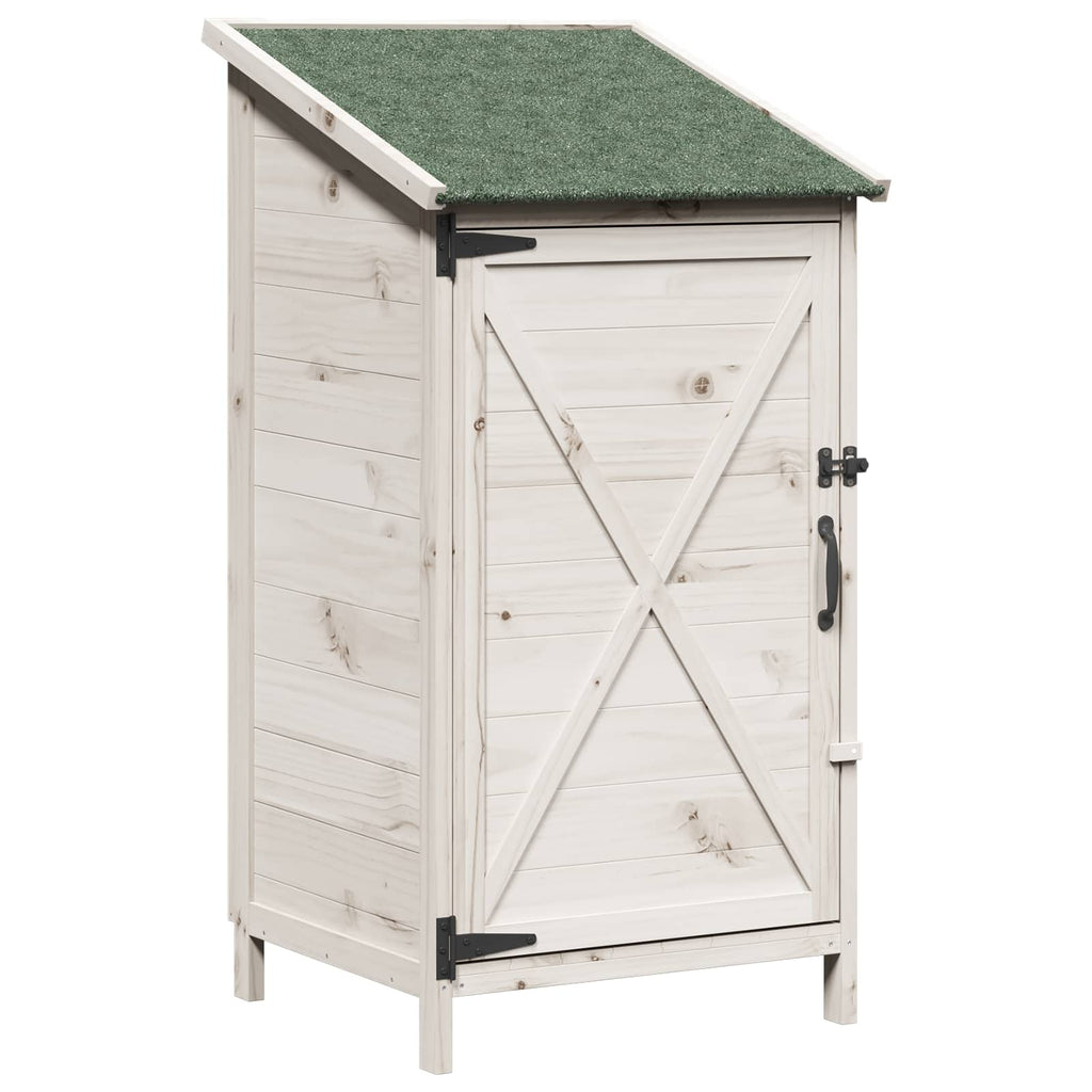 Capanno da Giardino Bianco 59,5 x 56 x 113,5 cm