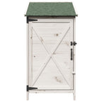 Capanno da Giardino Bianco 59,5 x 56 x 113,5 cm