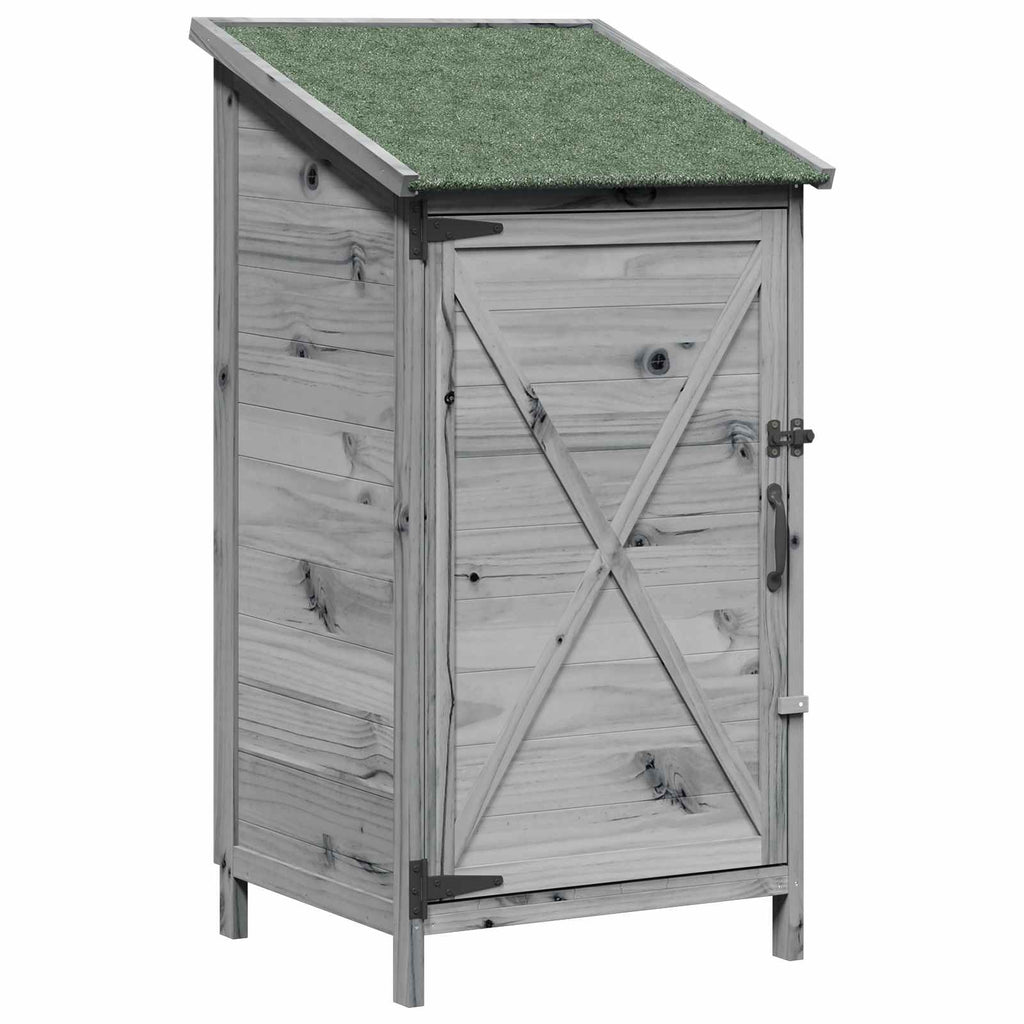 Capanno da Giardino Grigio 59,5 x 56 x 113,5 cm