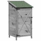Capanno da Giardino Grigio 59,5 x 56 x 113,5 cm