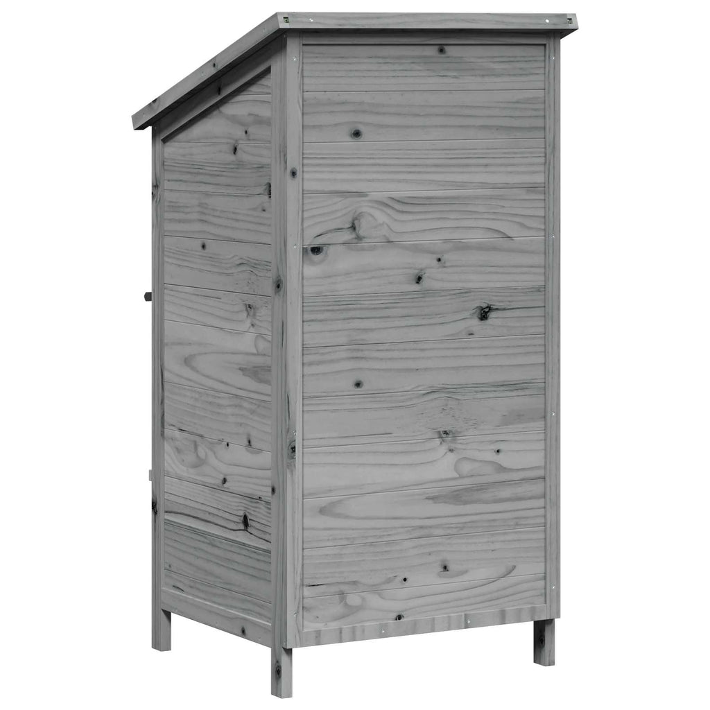 Capanno da Giardino Grigio 59,5 x 56 x 113,5 cm