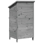 Capanno da Giardino Grigio 59,5 x 56 x 113,5 cm