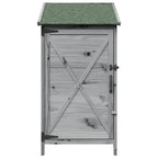 Capanno da Giardino Grigio 59,5 x 56 x 113,5 cm