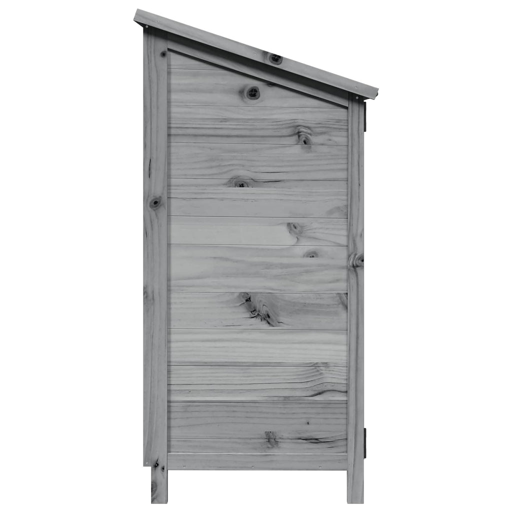 Capanno da Giardino Grigio 59,5 x 56 x 113,5 cm
