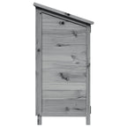 Capanno da Giardino Grigio 59,5 x 56 x 113,5 cm