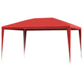 Tenda Party 400 x 300 x 255 cm Rosso PE e Acciaio