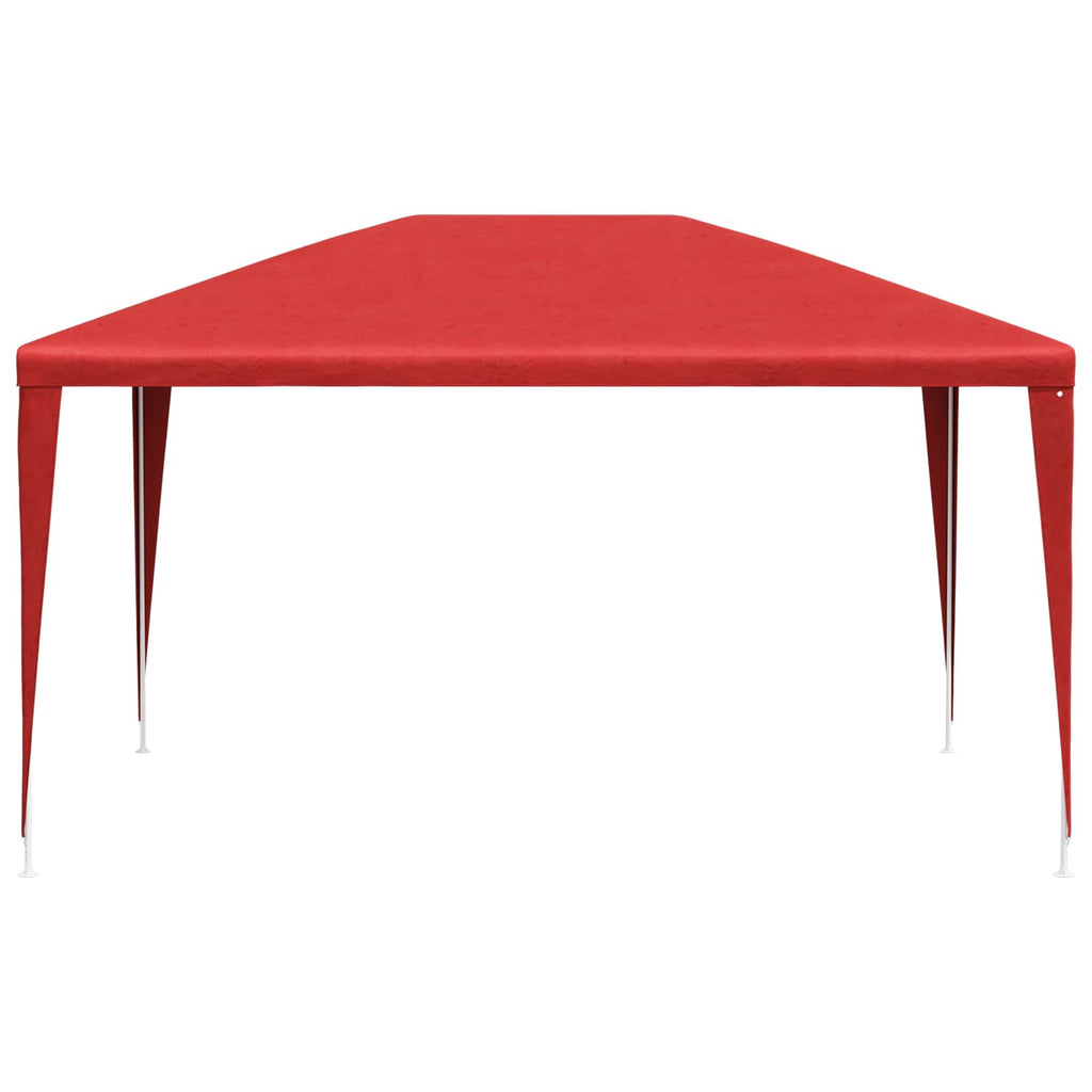 Tenda Party 400 x 300 x 255 cm Rosso PE e Acciaio