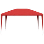 Tenda Party 400 x 300 x 255 cm Rosso PE e Acciaio