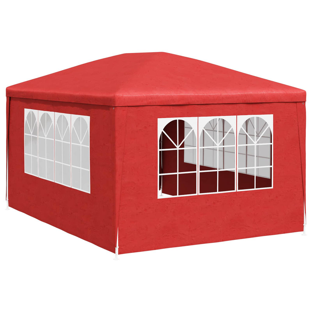 Tenda Party 400 x 300 x 255 cm Rosso PE e Acciaio