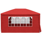 Tenda Party 400 x 300 x 255 cm Rosso PE e Acciaio