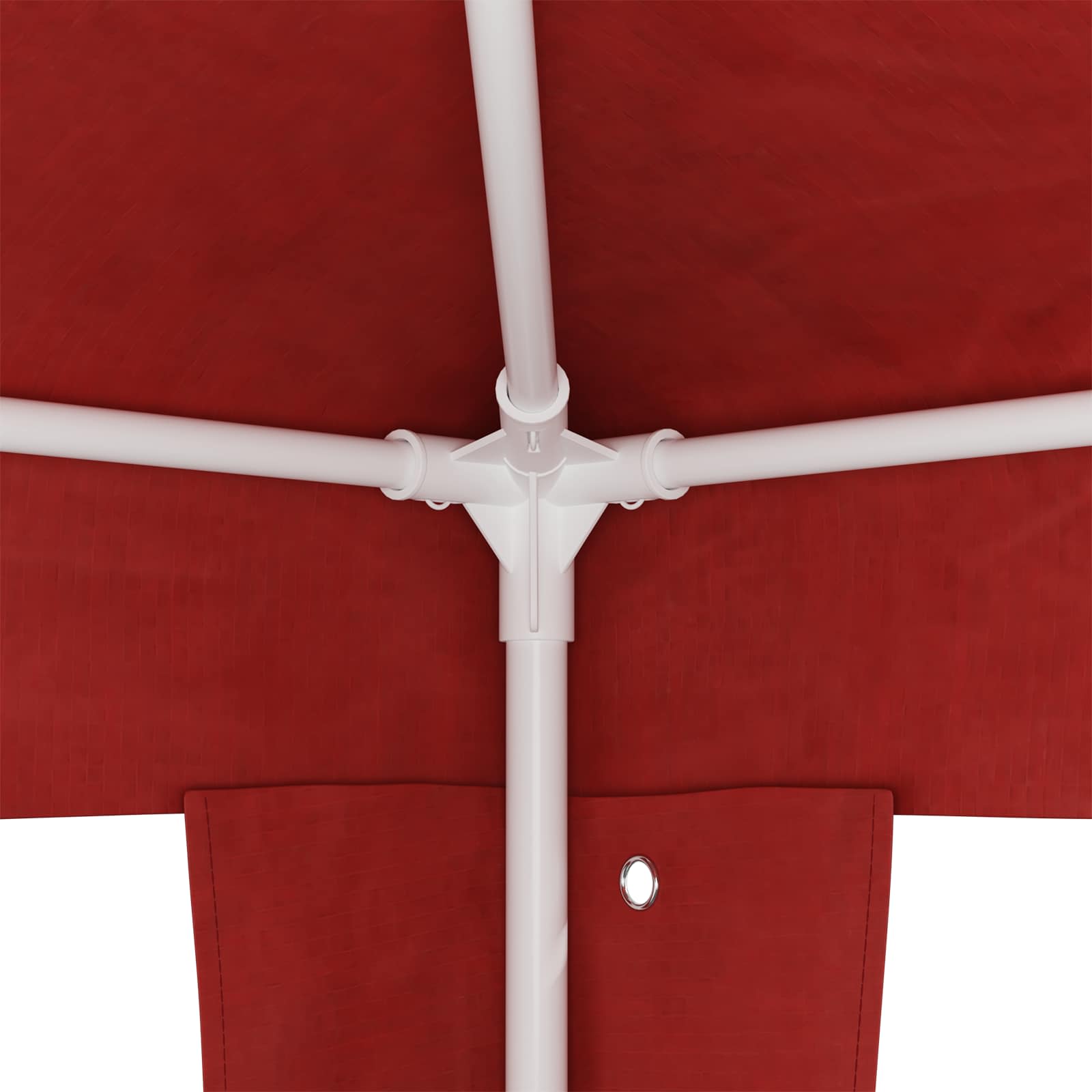 Tenda Party Rosso 600 x 300 x 255 cm PE e Acciaio