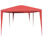 Tenda Party Rosso 600 x 300 x 255 cm PE e Acciaio