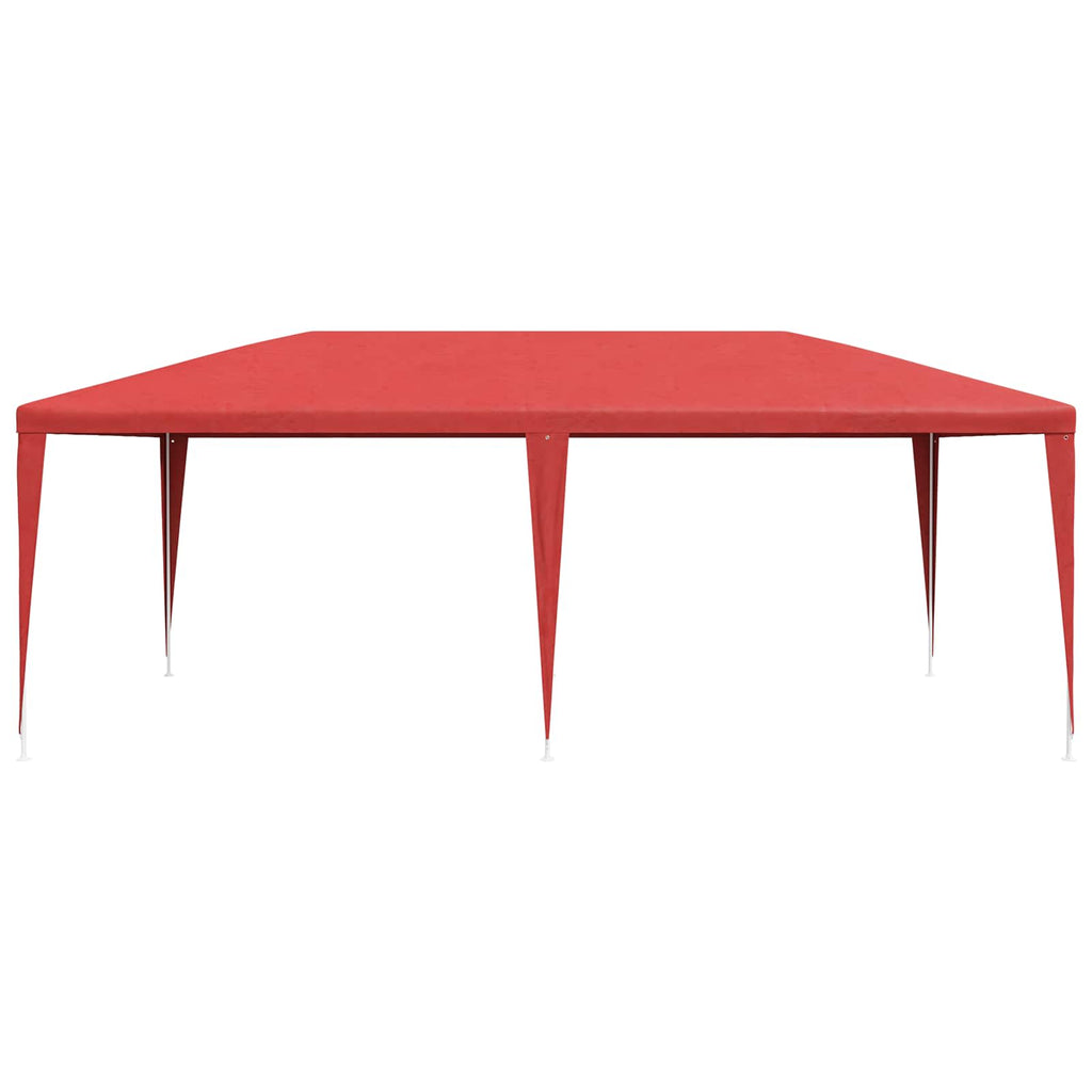 Tenda Party Rosso 600 x 300 x 255 cm PE e Acciaio