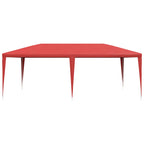 Tenda Party Rosso 600 x 300 x 255 cm PE e Acciaio