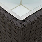 Set da esterno 3 pcs Nero Metallo