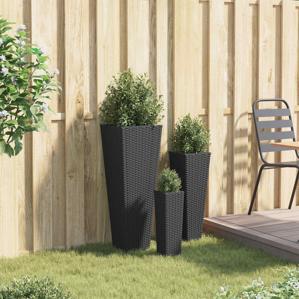 Set da esterno 3 pcs Nero Metallo