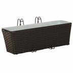 Ringhiera 2 pcs Nero 50 x 17 x 17 cm Metallo