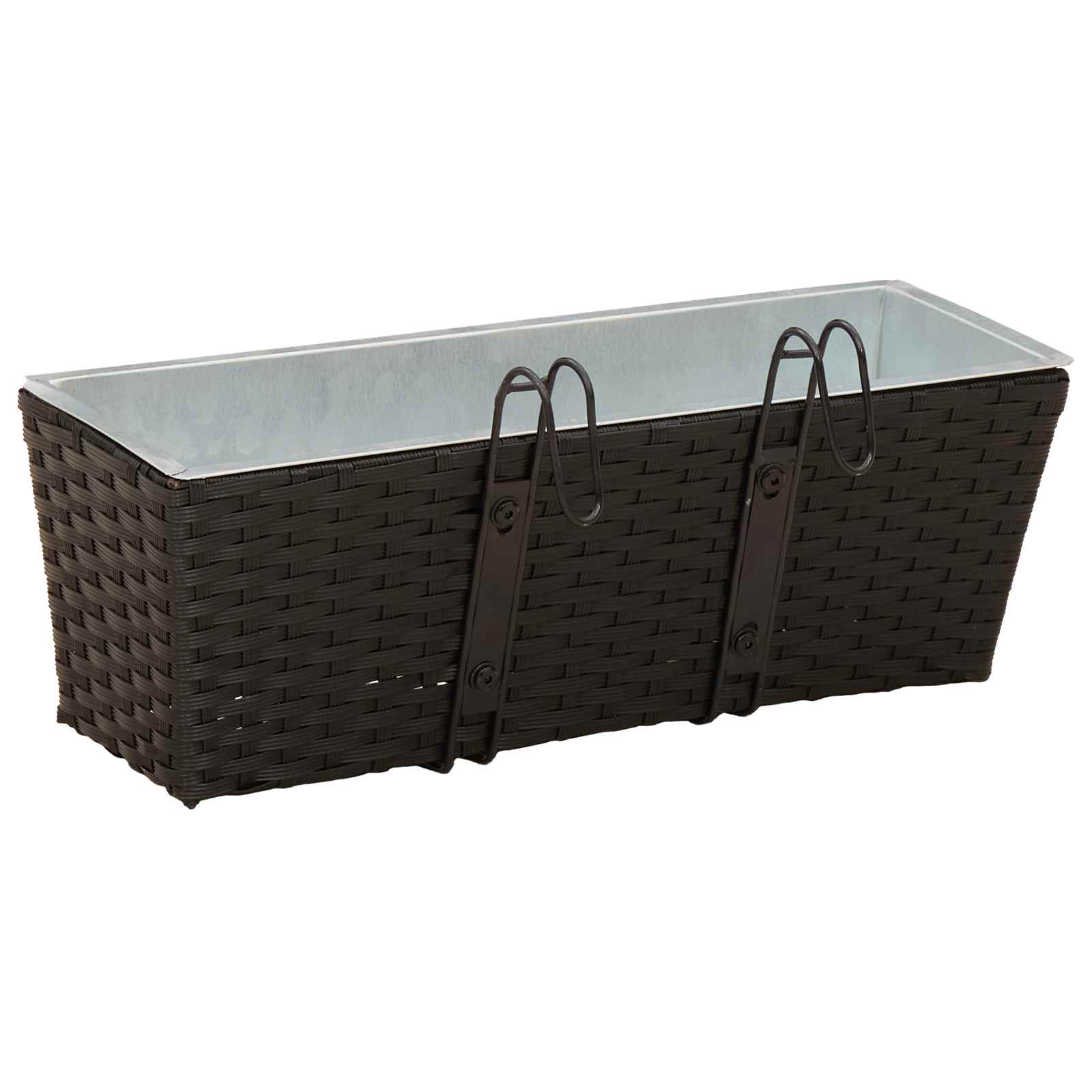 Ringhiera 2 pcs Nero 50 x 17 x 17 cm Metallo