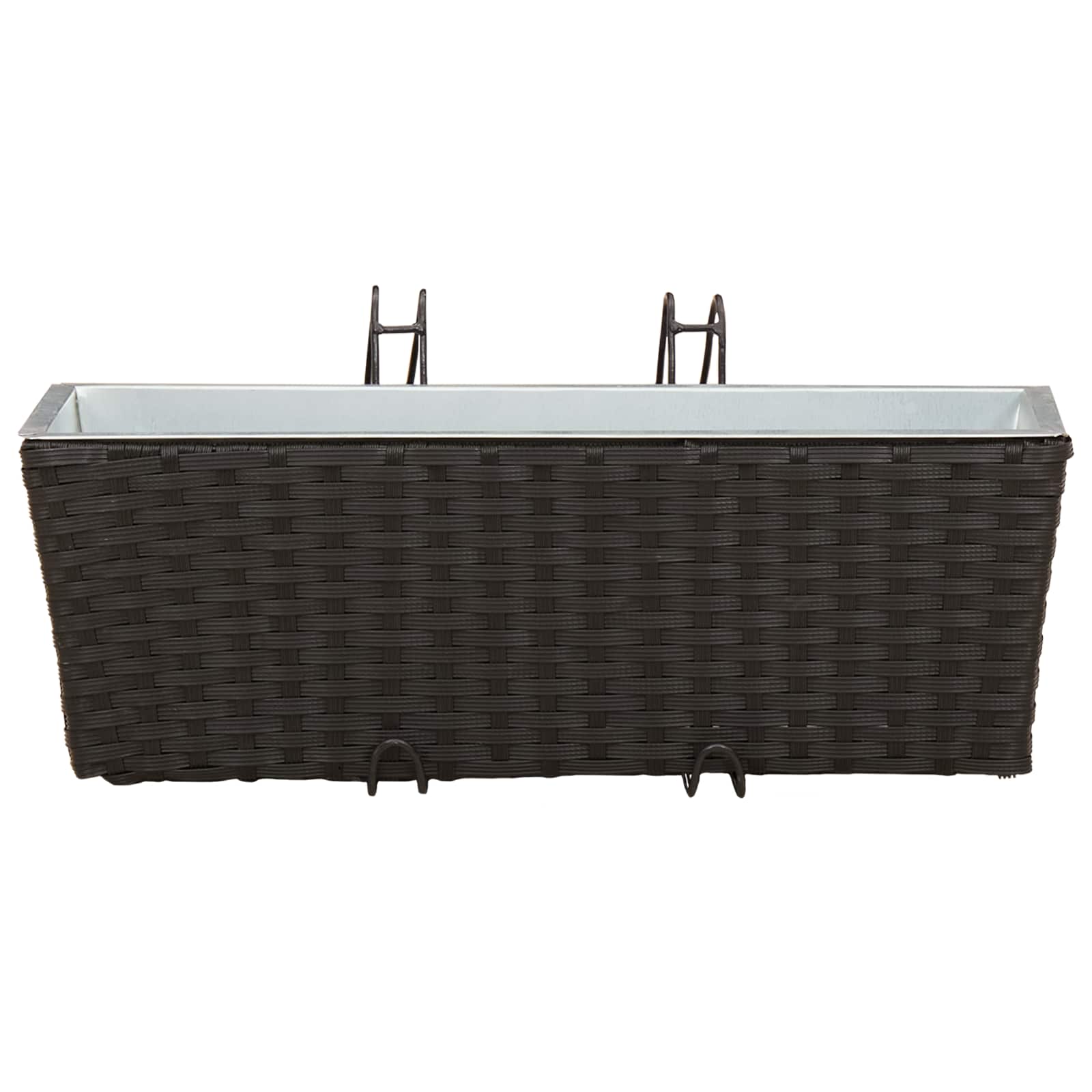 Ringhiera 2 pcs Nero 50 x 17 x 17 cm Metallo