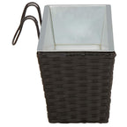 Ringhiera 2 pcs Nero 50 x 17 x 17 cm Metallo