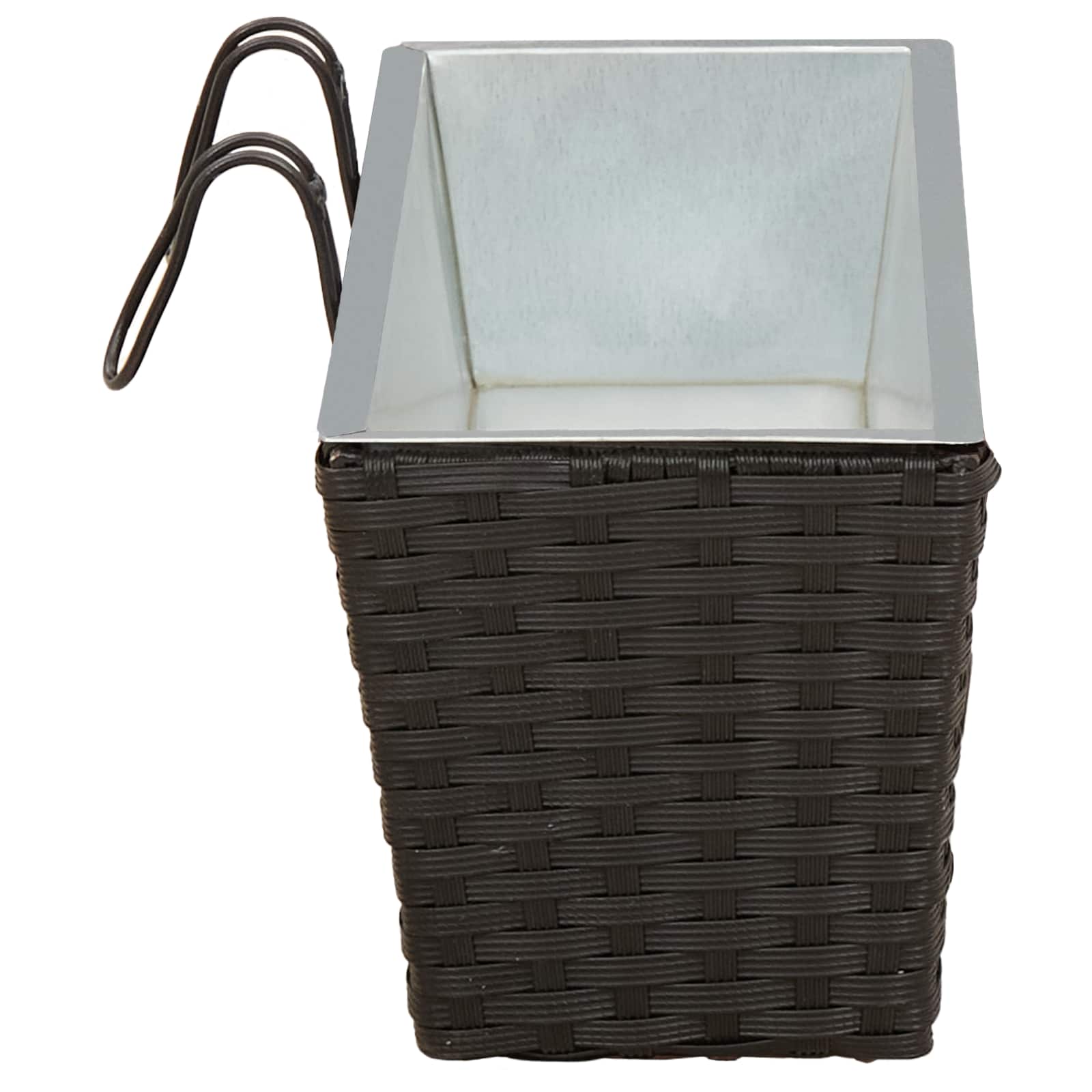 Ringhiera 2 pcs Nero 50 x 17 x 17 cm Metallo