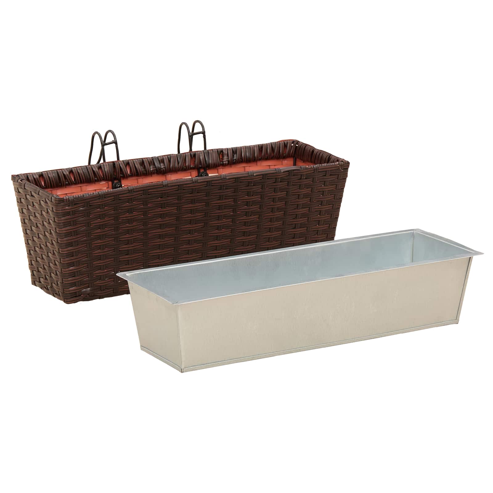Ringhiera 2 pcs 50 x 17 x 17 cm Metallo