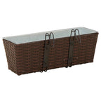 Ringhiera 2 pcs 50 x 17 x 17 cm Metallo