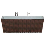 Ringhiera 2 pcs 50 x 17 x 17 cm Metallo