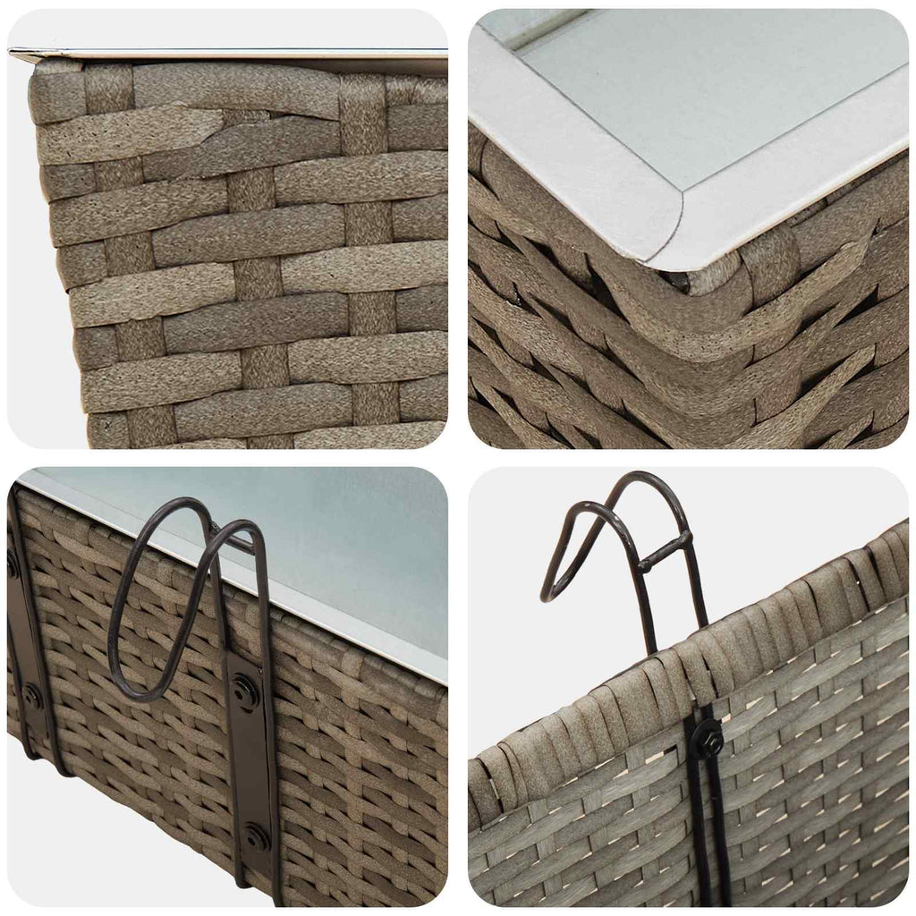 Ringhiera 2 pcs 50 x 17 x 17 cm Metallo
