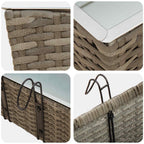 Ringhiera 2 pcs 50 x 17 x 17 cm Metallo